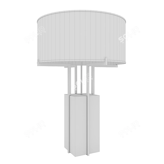 Elegant Minimalist Table Lamp 3D model image 3