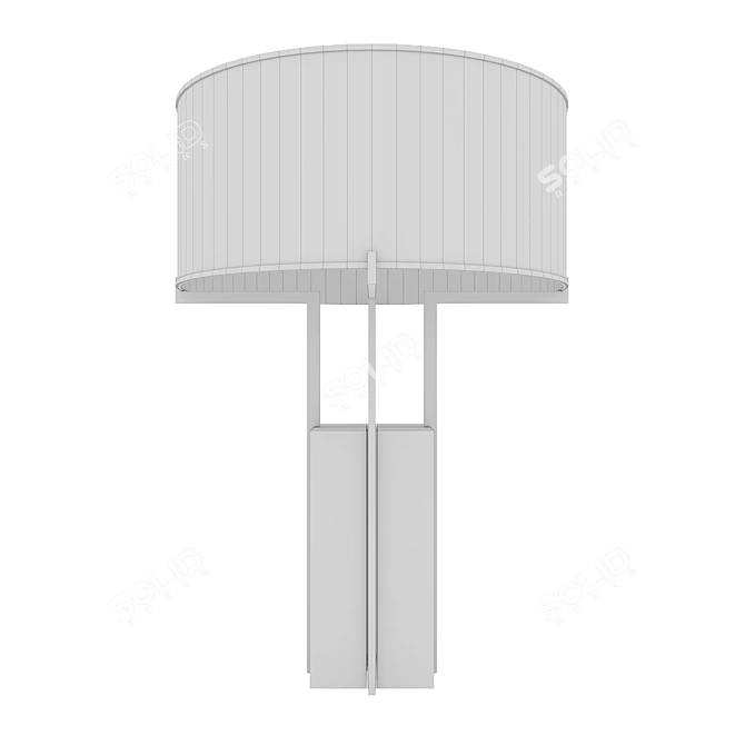 Elegant Minimalist Table Lamp 3D model image 4