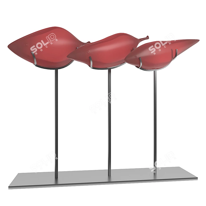 Fishy Table Decor: Unique and Eye-catching 3D model image 1