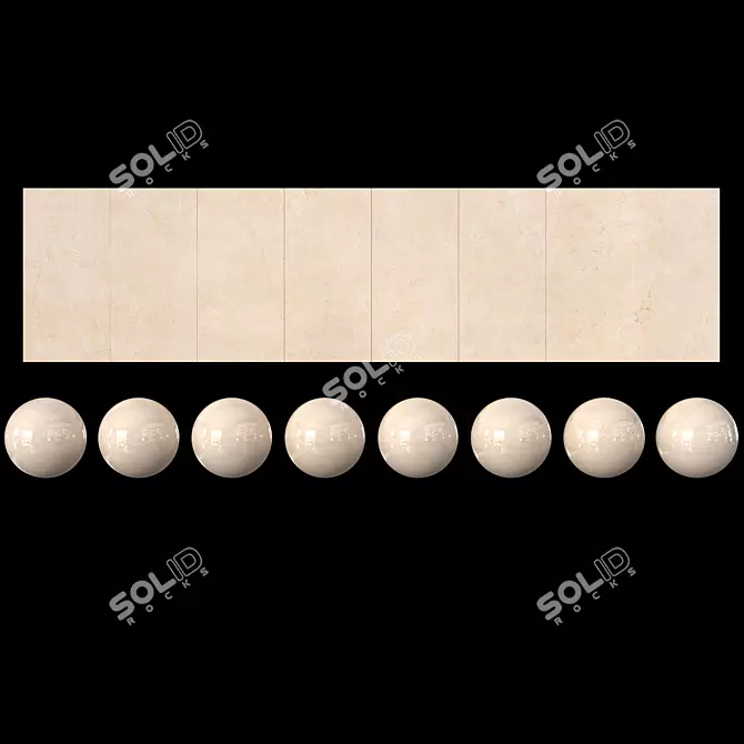 Marfil Porcelain Tile 120x240 3D model image 1