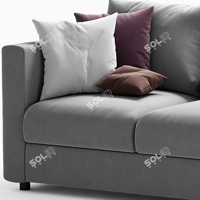 Elegant Ikea Finnala 3-Seater Sofa 3D model image 3