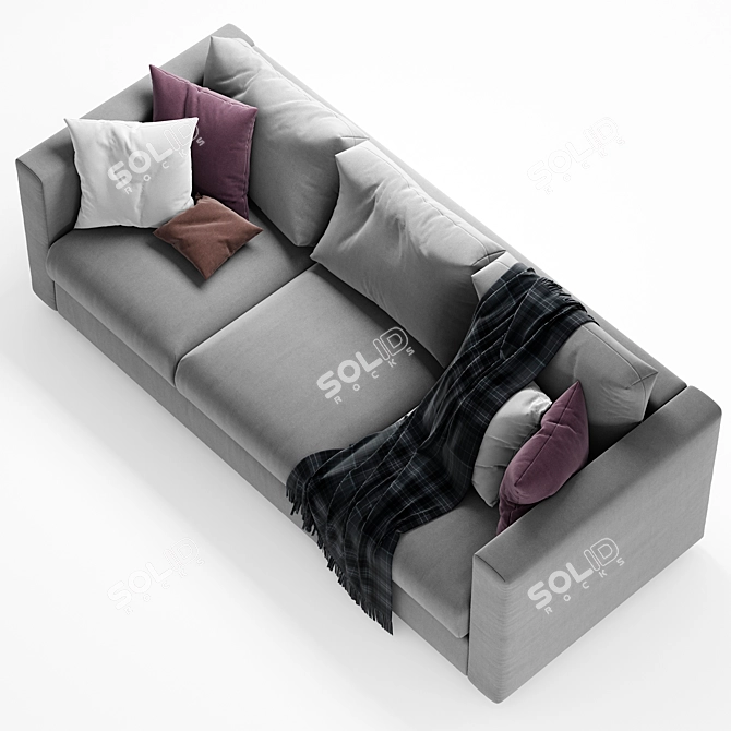 Elegant Ikea Finnala 3-Seater Sofa 3D model image 4