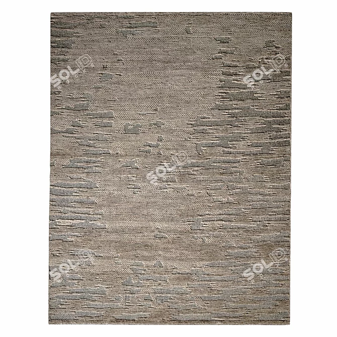 Kaldera Wool Hand-Knotted Rug 3D model image 2