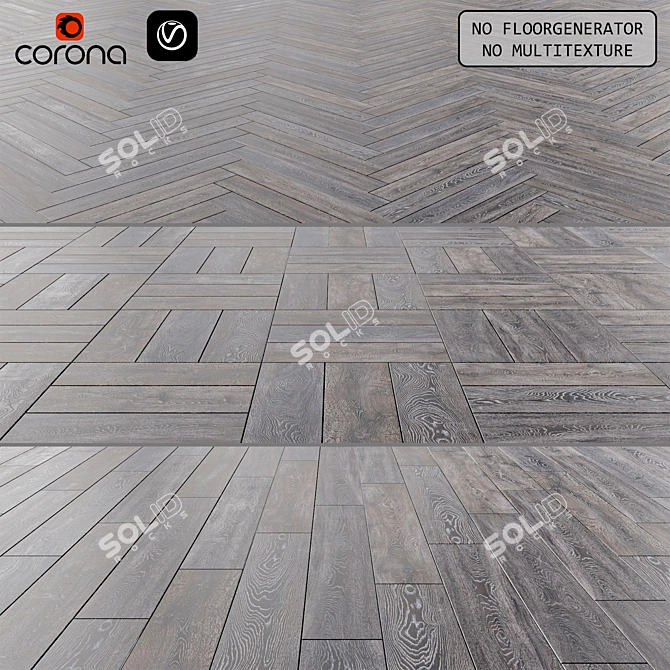 Versatile Laminate Flooring - 3 Layouts - Various Sizes 3D model image 1