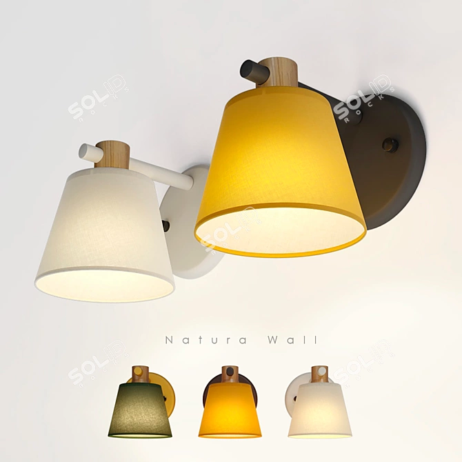 Scandinavian Style Wall Lamp 3D model image 1