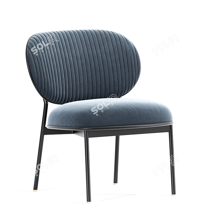 Elegant Pedrali Blume Dining Chair 3D model image 4