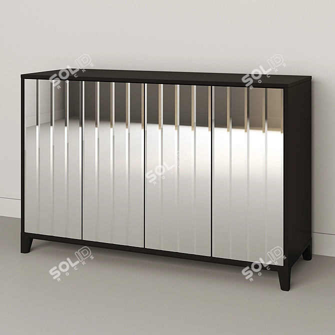 Dante Modern Dresser - Sleek and Stylish 3D model image 1