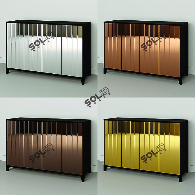 Dante Modern Dresser - Sleek and Stylish 3D model image 2