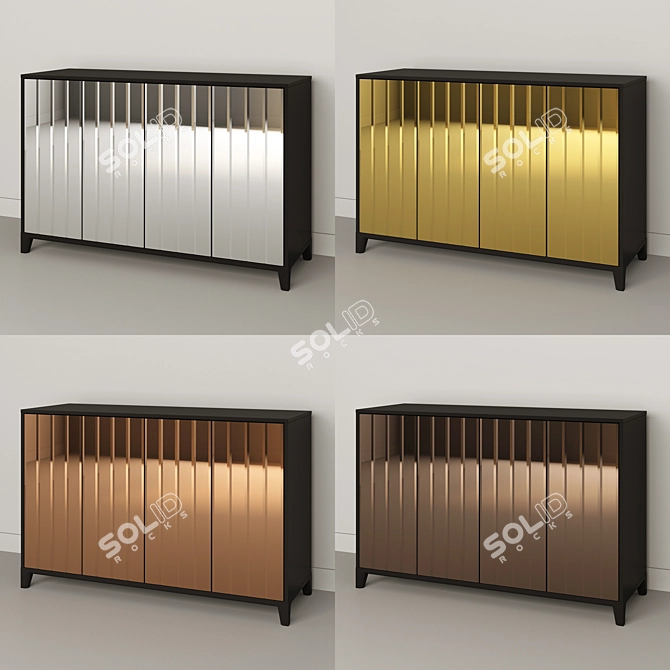 Dante Modern Dresser - Sleek and Stylish 3D model image 4