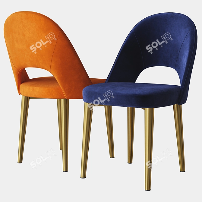 Sleek Boston Chair: Deep House Design 3D model image 1
