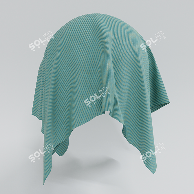 4K Textured Fabric Material 3D model image 1