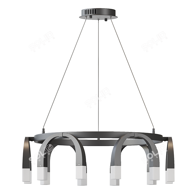 KLER L LED Ring Chandelier 3D model image 1