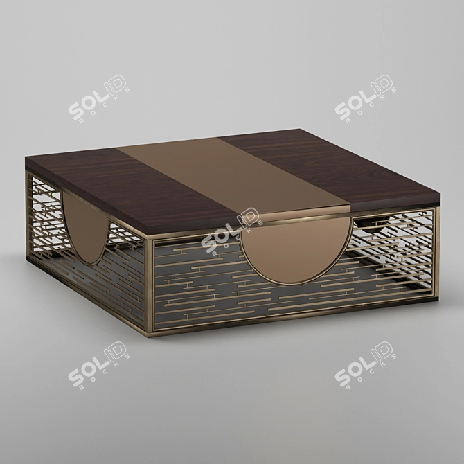 Elegant Luxury Coffee Table 3D model image 1