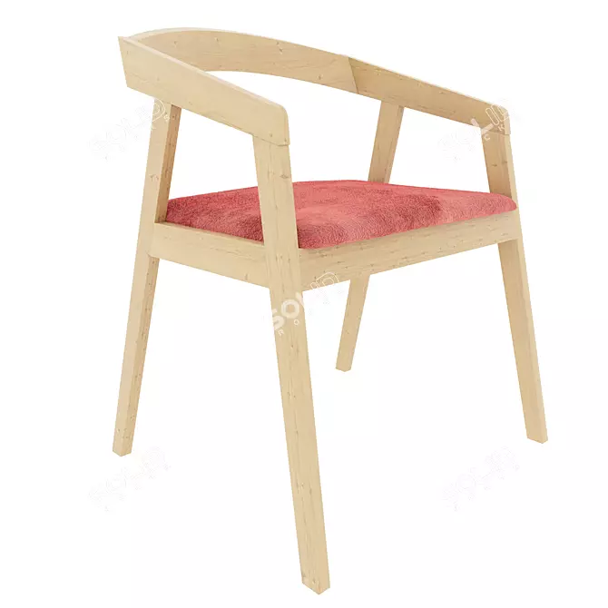 Elegant Mascarpone Dining Chair 3D model image 3