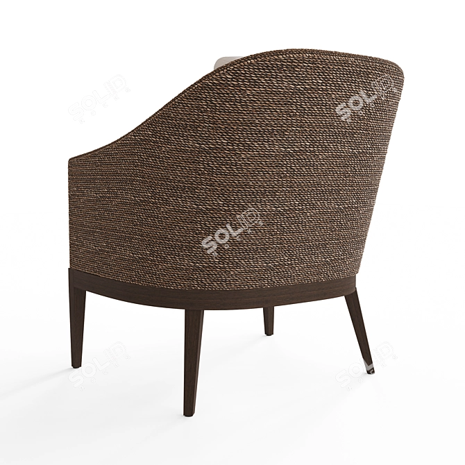 Restoration Hardware Marisol Seagrass Armchair 3D model image 2