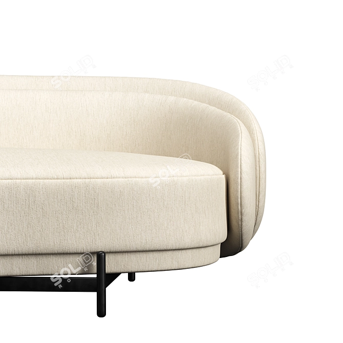 Luxury Layered Back Sofa 3D model image 3