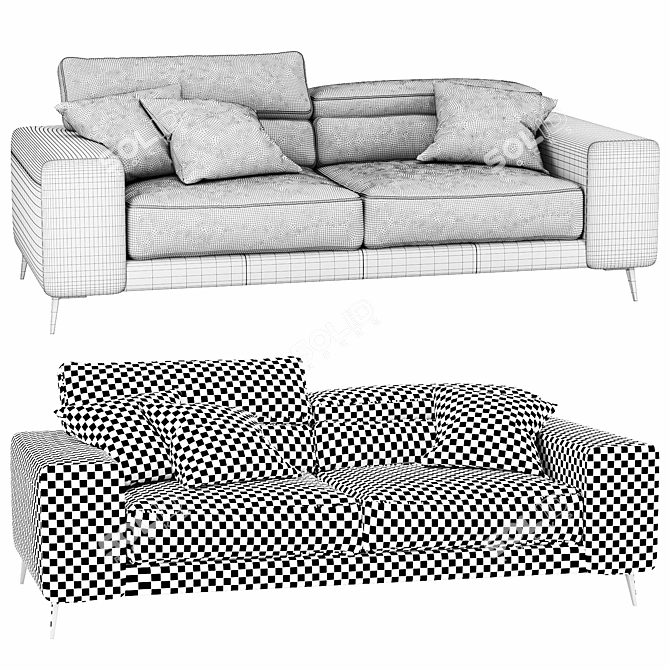 Ditre Italia Anderson: Modern Italian Sofa with Sleek Design 3D model image 4