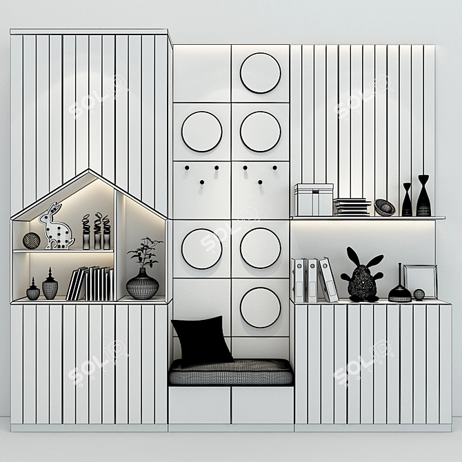 Kids' 0194 Furniture Set 3D model image 3