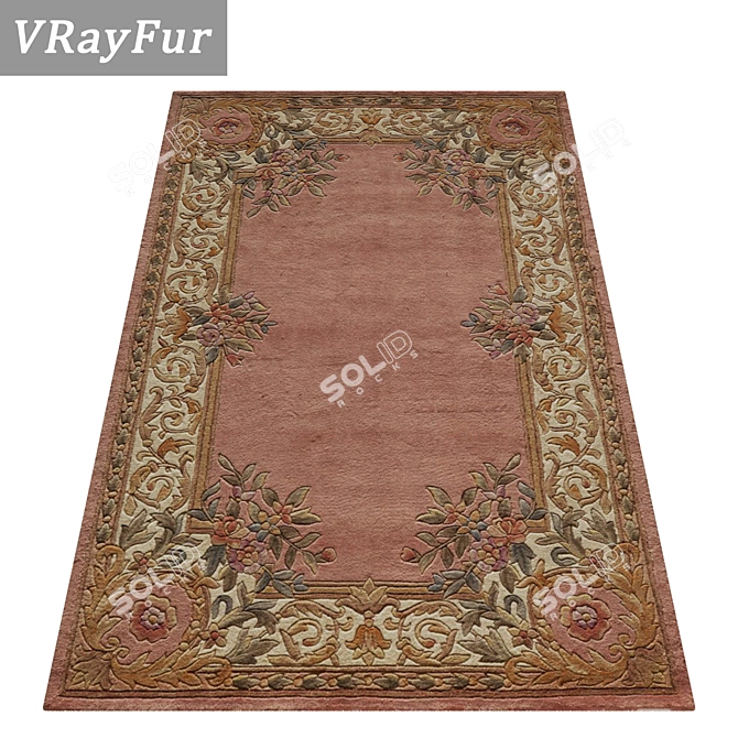 Variety Collection of Luxurious Carpets 3D model image 2