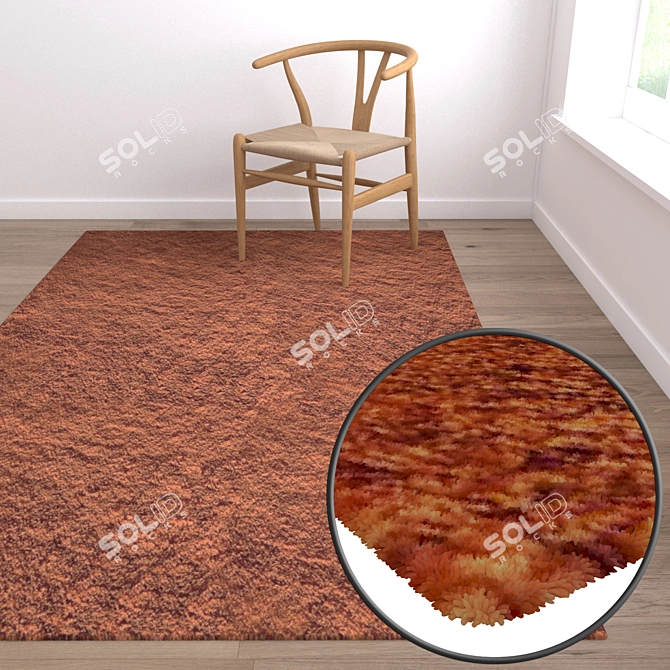 Luxurious Set of Carpets 3D model image 5