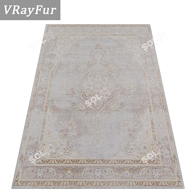 Luxury Carpet Set: High-Quality Textures 3D model image 2