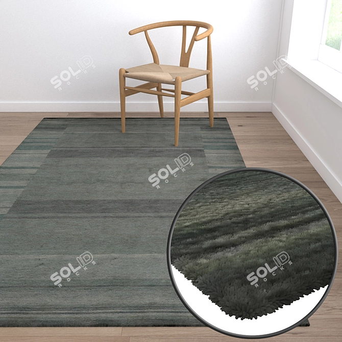 Premium Carpet Set: Versatile Textures 3D model image 5