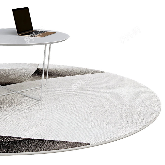 Elegant Circle Rugs | No. 049 3D model image 2