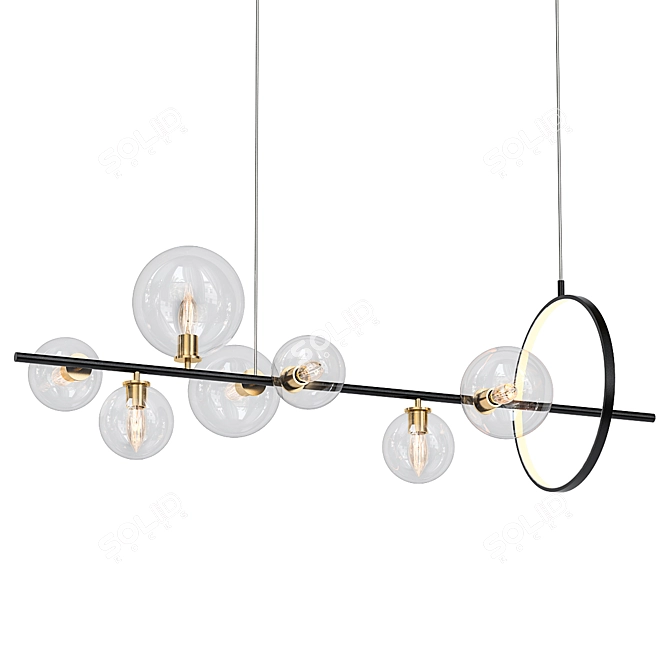 IONA-L: Stylish LED Pendant Light 3D model image 1