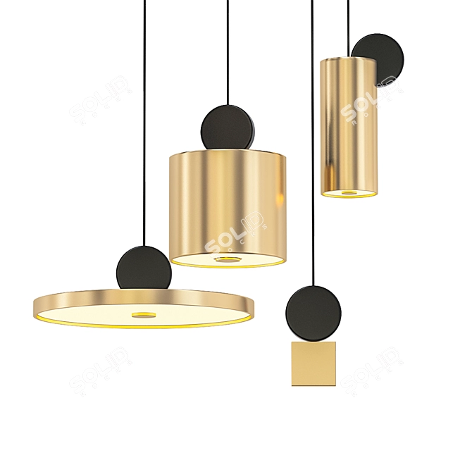 Modern LED Pendant Lights - SHEEN 3D model image 1