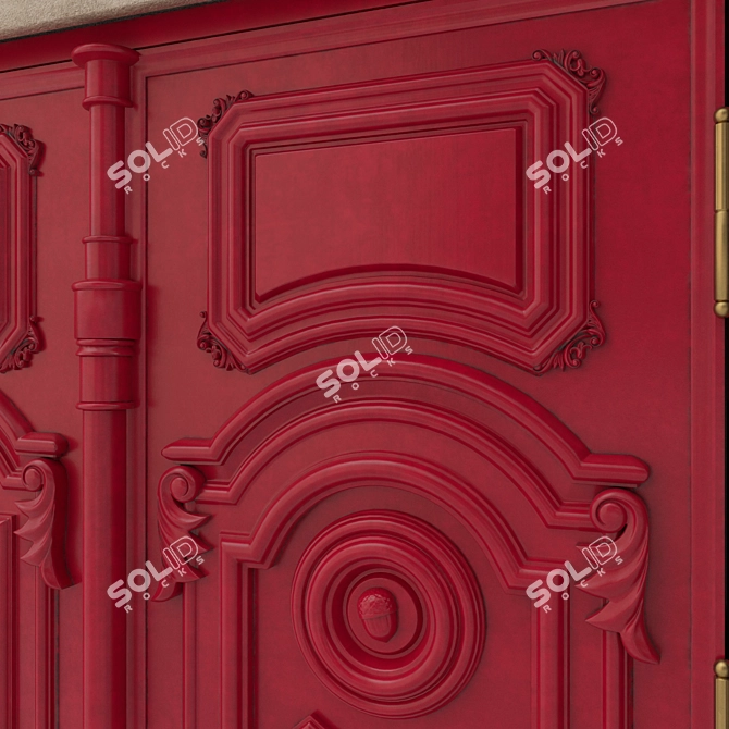 Classic 3D Max Door 3D model image 4