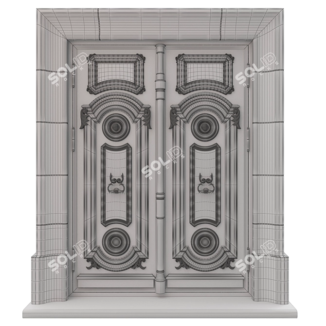 Classic 3D Max Door 3D model image 5