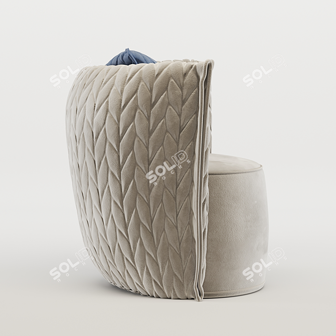 Kertel Armchair: Modern Comfort & Style 3D model image 3