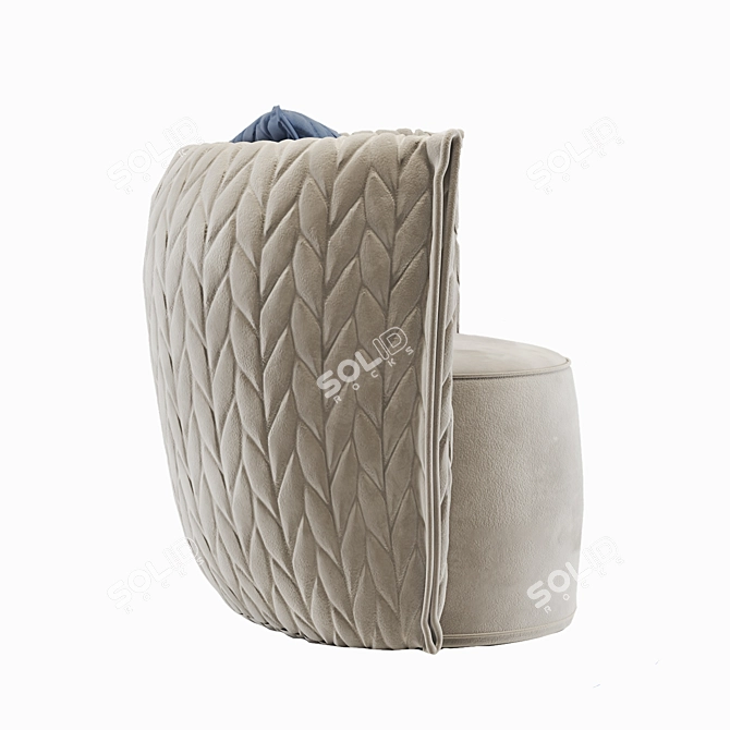 Kertel Armchair: Modern Comfort & Style 3D model image 8