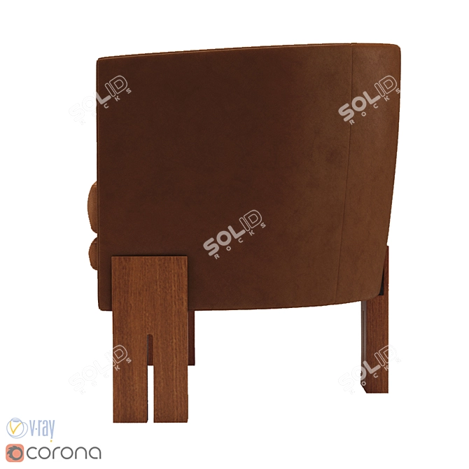 Rummler Armchair: Studio Masterpiece 3D model image 3