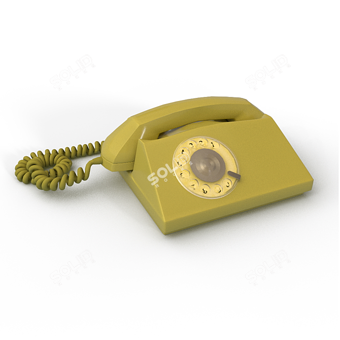 Vintage Mobile Phone 3D model image 4