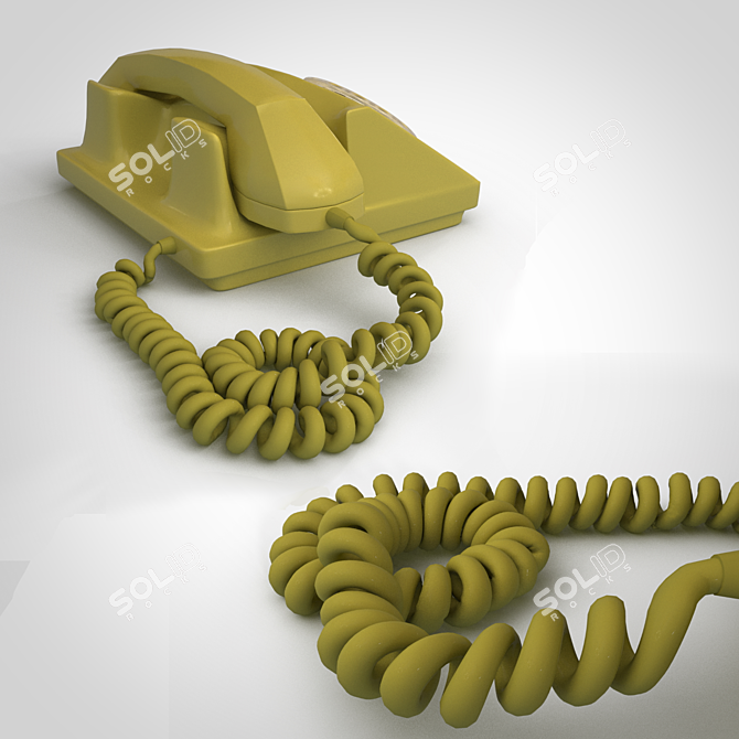 Vintage Mobile Phone 3D model image 6