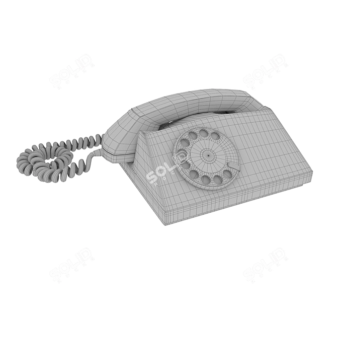 Vintage Mobile Phone 3D model image 7