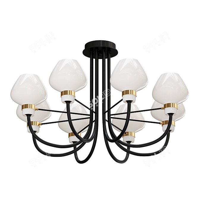 Elegant Lumion ILONA Ceiling Light 3D model image 1
