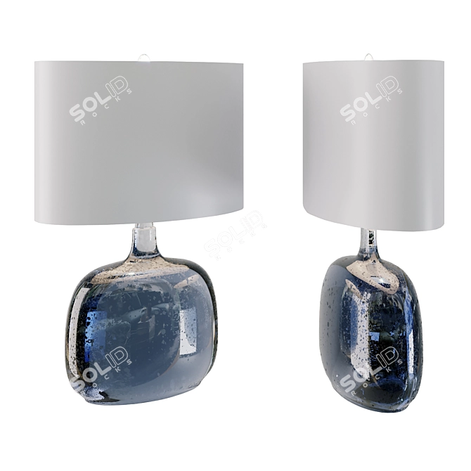 LouvreHome Zelda Blue Table Lamp 3D model image 1