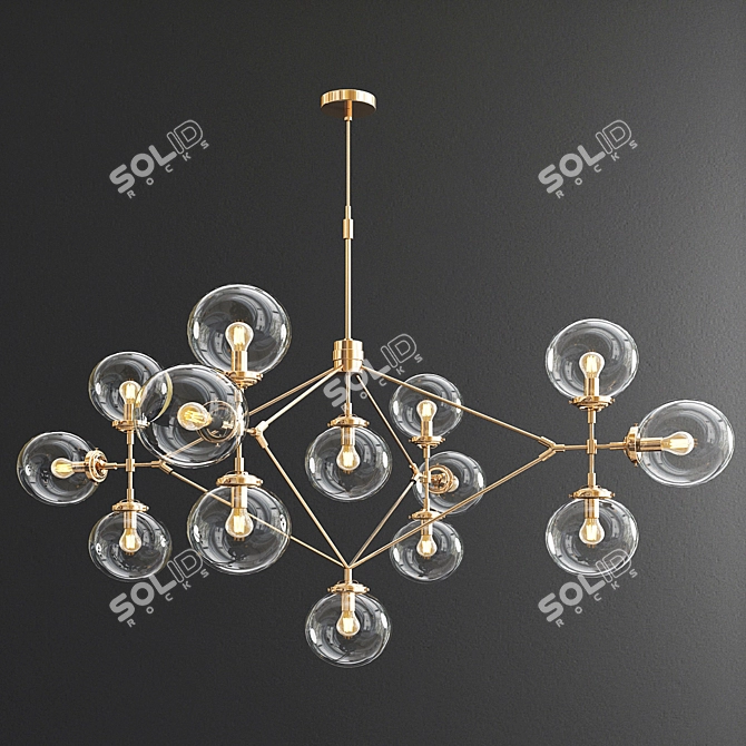 Luxury Chandelier Collection: Modo, Tear, Kristen, Rousseau 3D model image 3