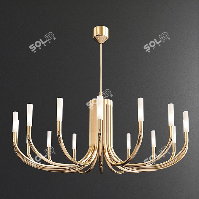 Luxury Chandelier Collection: Modo, Tear, Kristen, Rousseau 3D model image 4