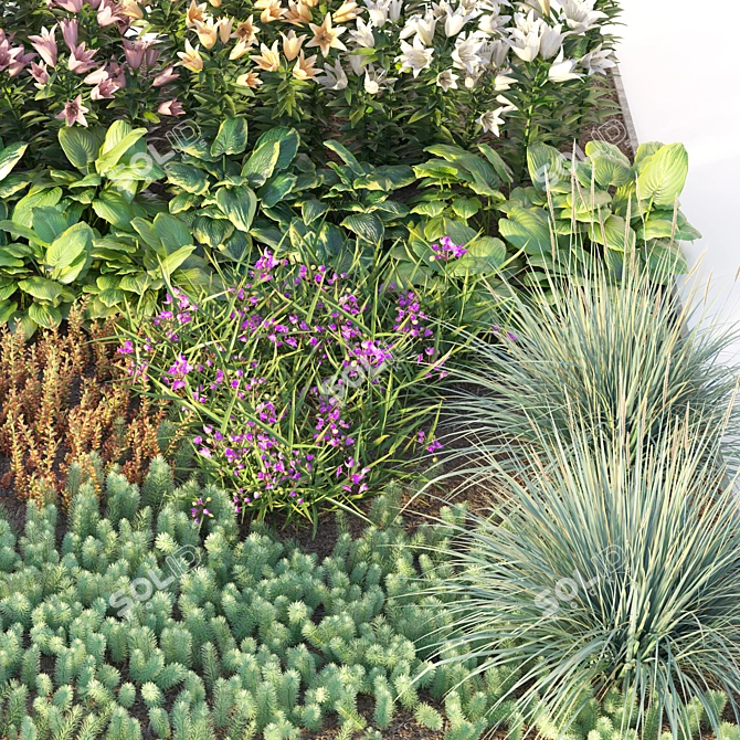 Title: Exquisite Flower Garden Collection 3D model image 3