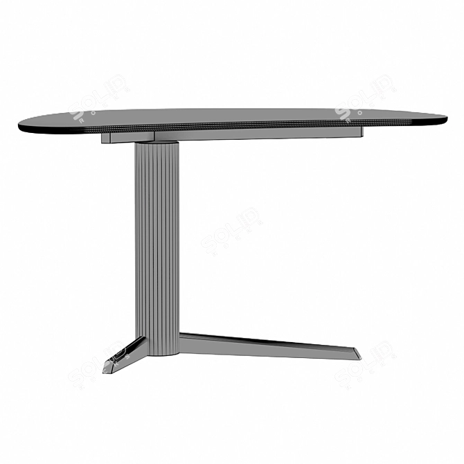 Sleek Malibu Desk: Functionality & Elegance 3D model image 3