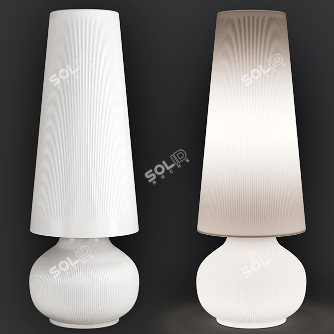 FADE Outdoor Floor Lamp - Stylish Illumination for Any Space 3D model image 2