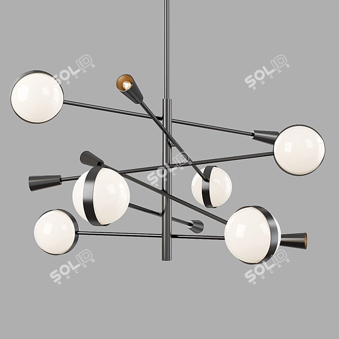 Gooey Glow Chandelier 3D model image 1