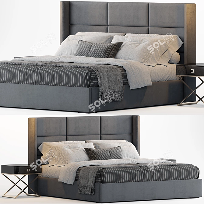 Modena Rectangular Channel Bed 3D model image 1
