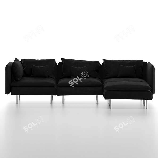 Modern Ikea SÖDERHAMN Sectional for Stylish Living 3D model image 1