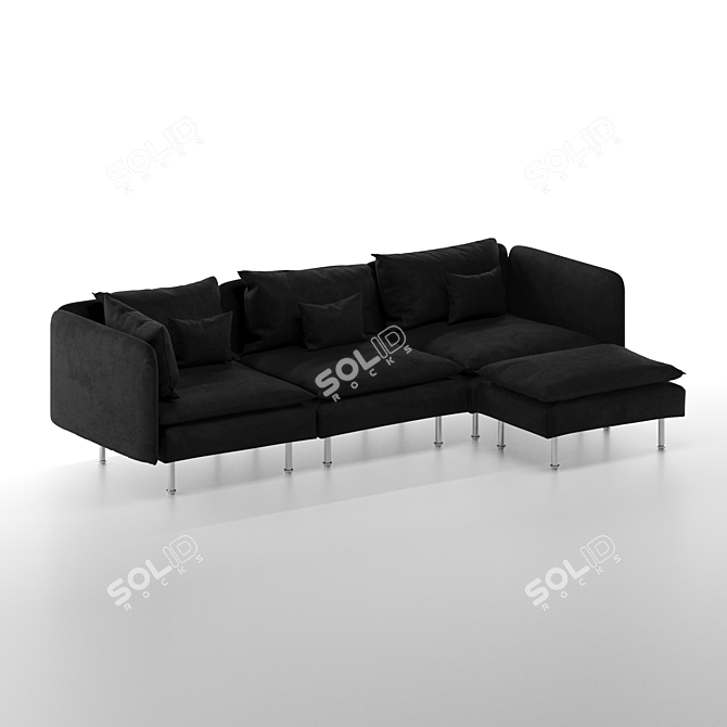 Modern Ikea SÖDERHAMN Sectional for Stylish Living 3D model image 2