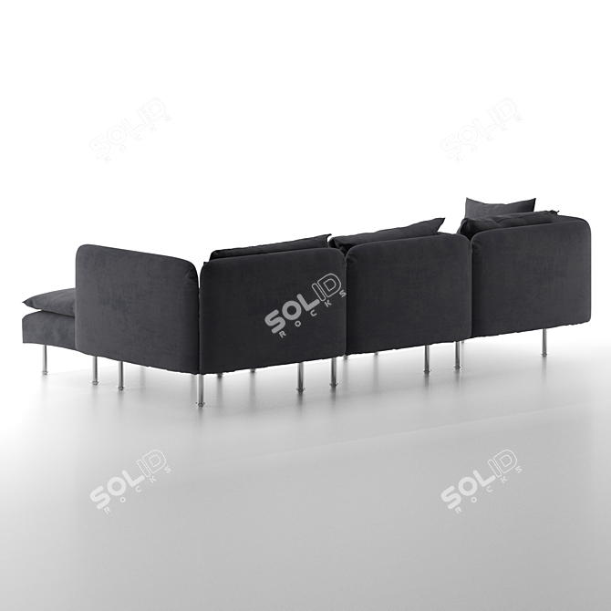 Modern Ikea SÖDERHAMN Sectional for Stylish Living 3D model image 9