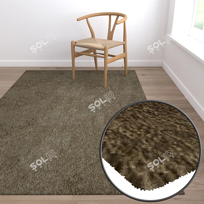 Title: High-Quality Carpets Set 3D model image 5